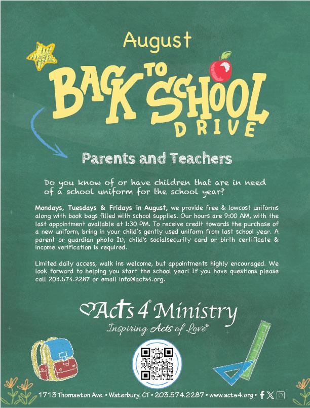 Back to School Drive